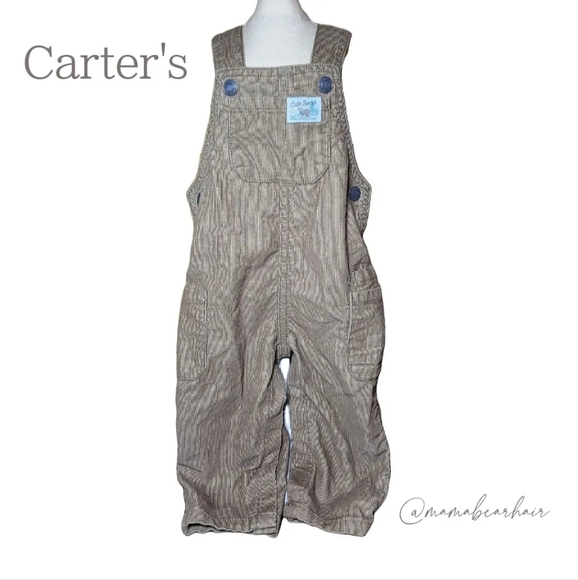Carter's Other - Carter's Overalls | Brown Corduroy Baby Boy Overalls 9m